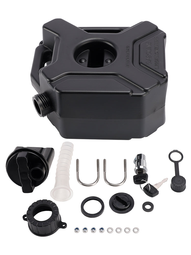 3L Oil Gas Container Anti-static Jerry Can Fuel Tank Black For Touring Adventure