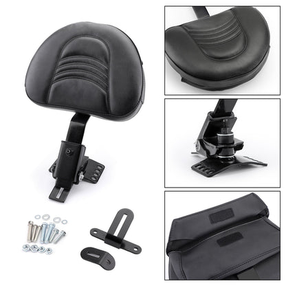 97-18 Touring Road Electra Street Glide Generic Plug-In Driver Rider Backrest Kit For