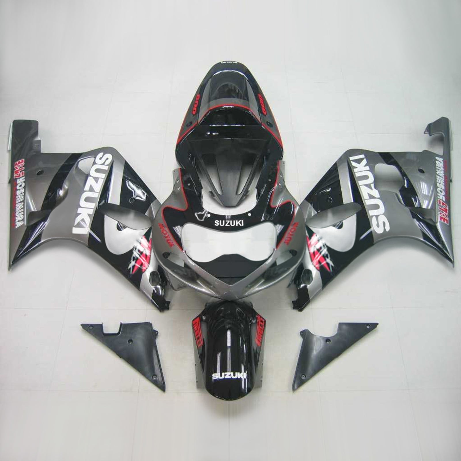 2001-2003 Suzuki GSXR600 K1 Injection Fairing Kit Bodywork Plastic ABS #109 Amotopart
