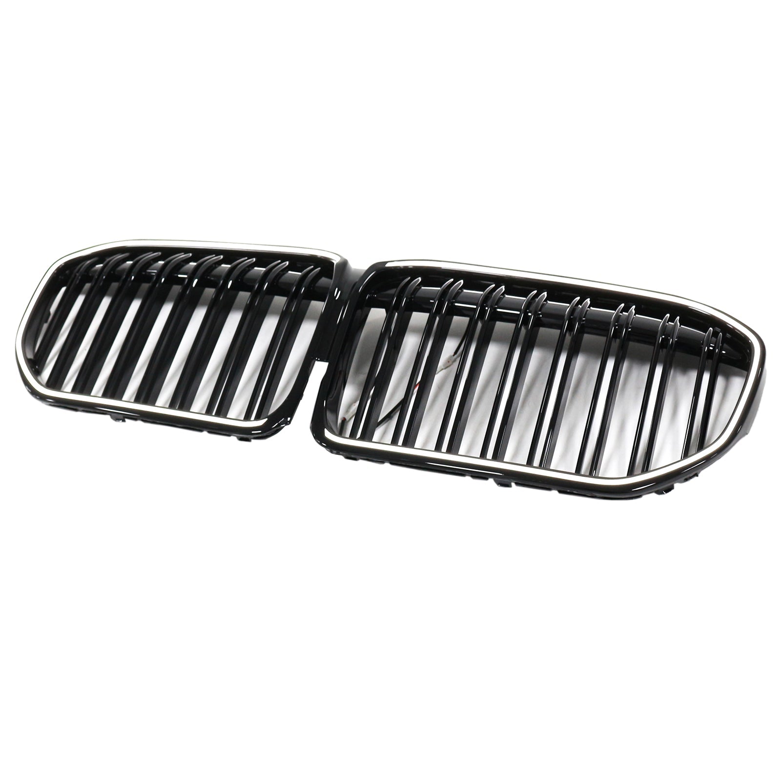 2019-2022 BMW 7 Series G11 G12 Double Slat Gloss Black Front Grill Grille