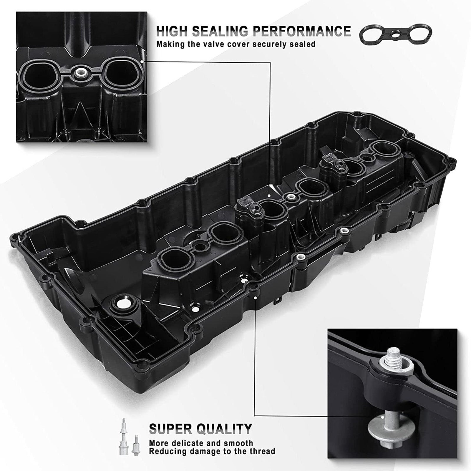 2006-2011 BMW Z4 L6 3.0L DOHC Petrol Valve Cover w/ Gasket Bolts 11127552281 URO011833