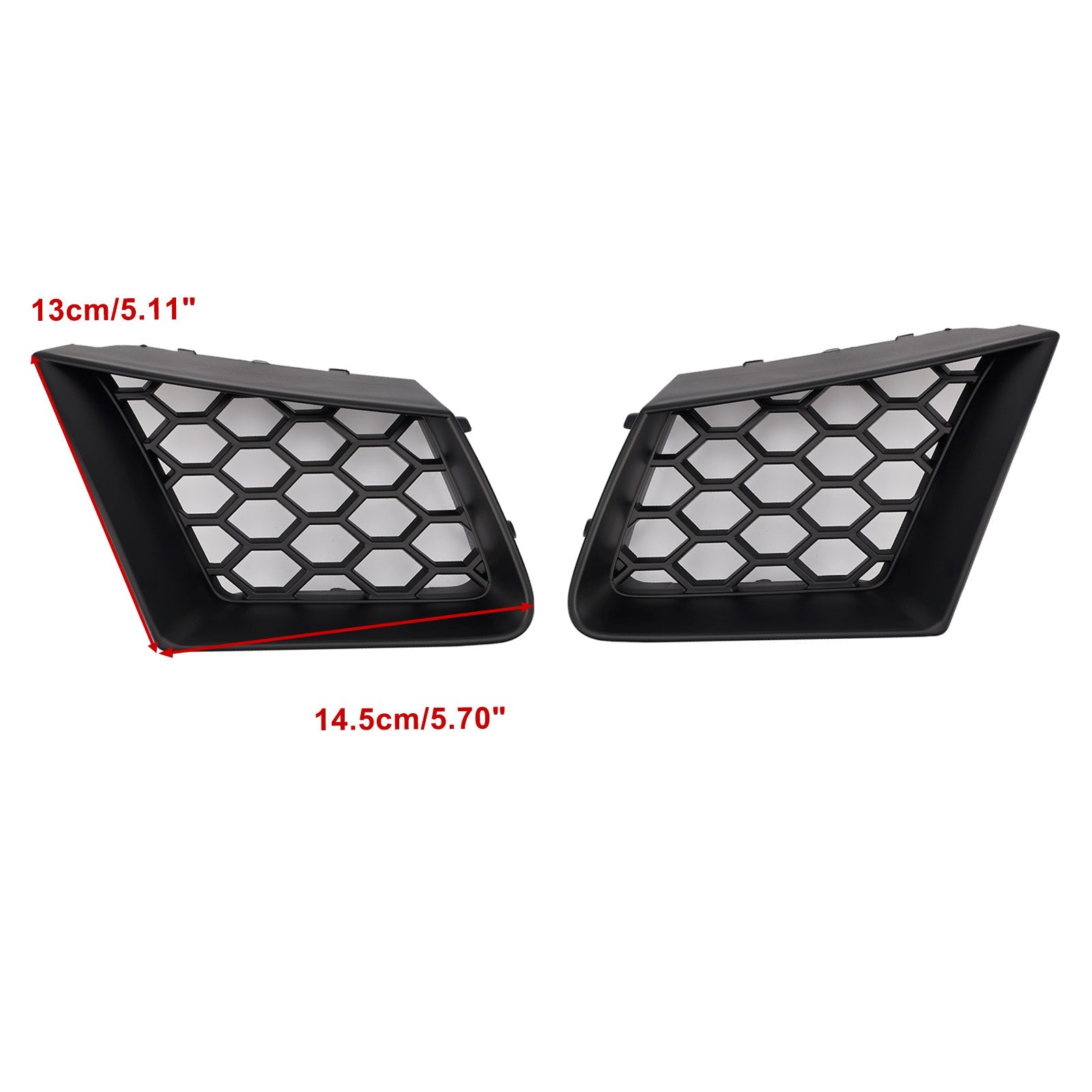 2002-2009 Seat Ibiza Cordoba 6L 2PCS Honeycomb Front Grille Grill FR