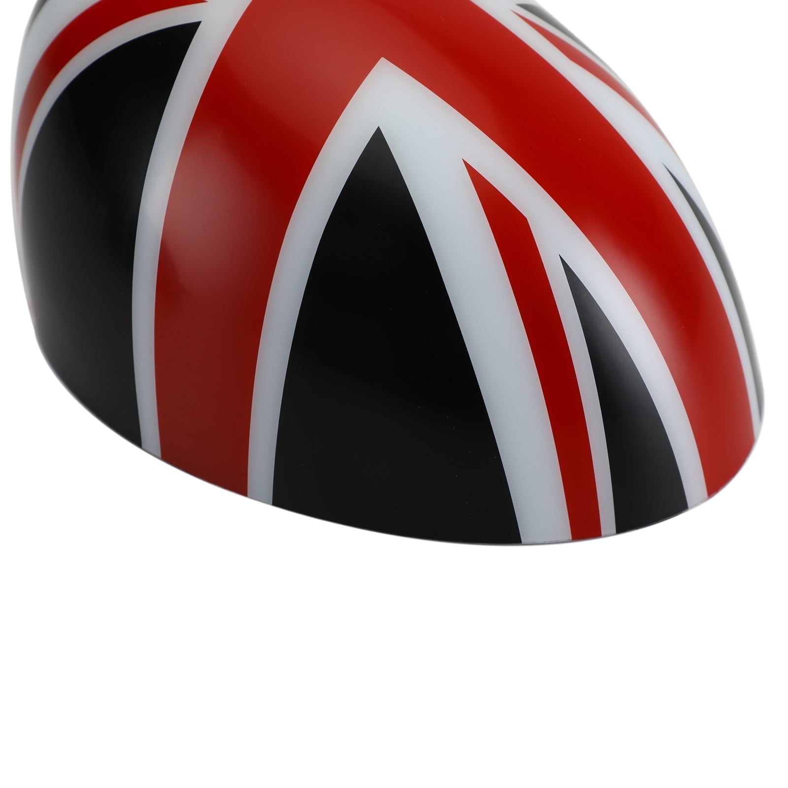 MINI Cooper R55 R56 R57 2 x Union Jack UK Flag Mirror Covers Black/Red