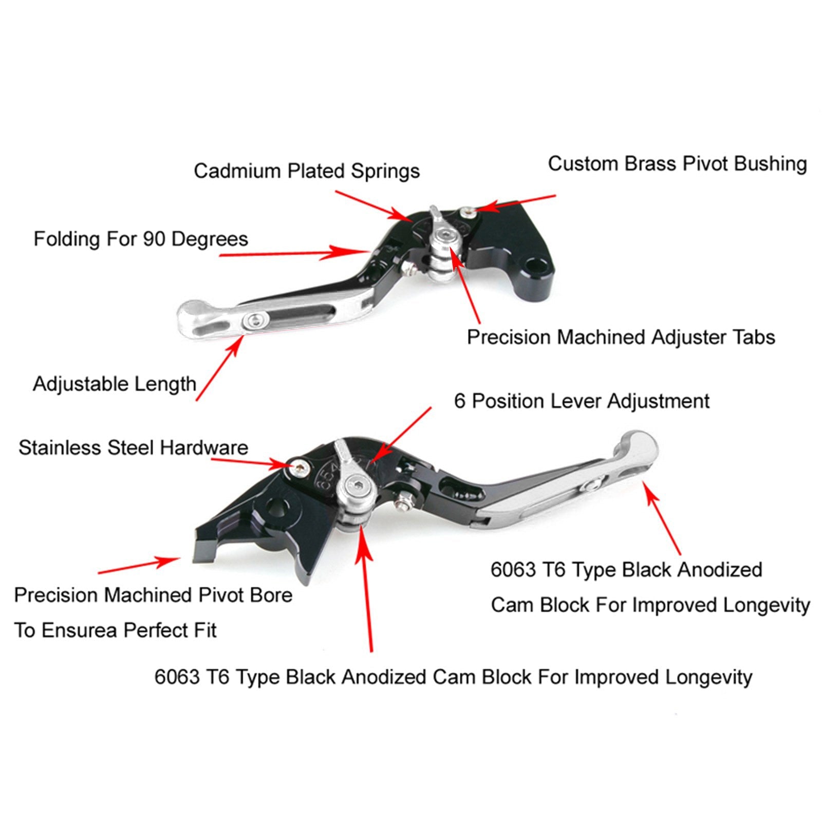 2022-2024 HONDA CRF1100L Africa Twin Adjustable Clutch Brake Lever