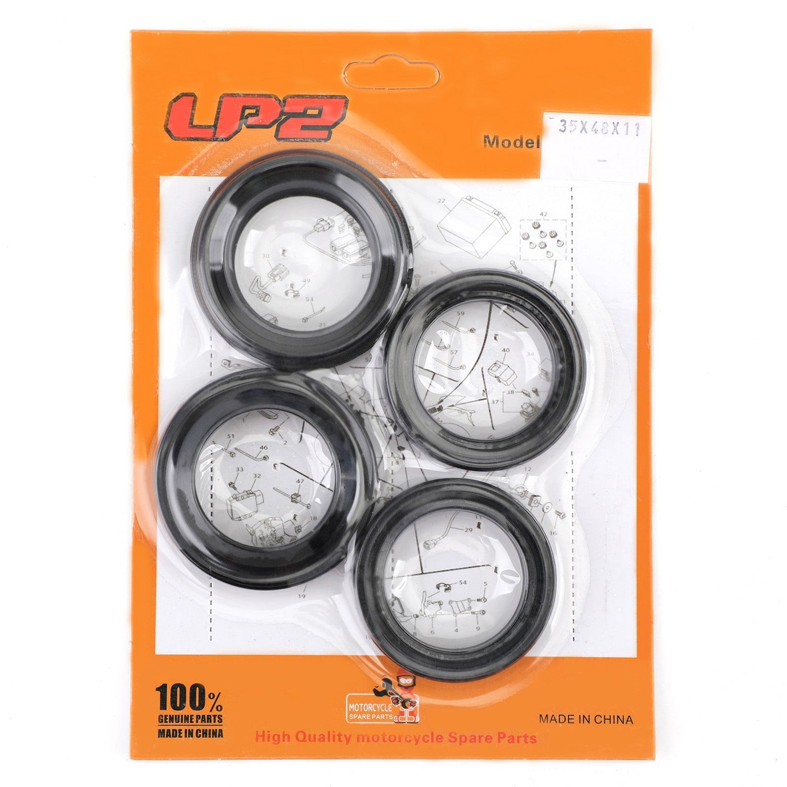 Fork Oil Dust Seal Kit for Honda CB 91255-KBH-003,51490-GS2-305,51490-KL4-951 Generic