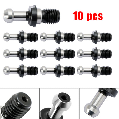 10Pcs CAT40 45掳 0.589" Degree Pull Stud Retention Knob Fits HAAS CAT CNC Silver
