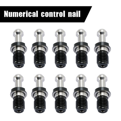 10Pcs CAT40 45掳 0.589" Degree Pull Stud Retention Knob Fits HAAS CAT CNC Silver