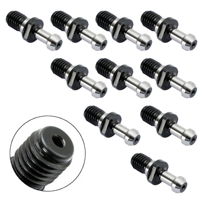 10Pcs CAT40 45掳 0.589" Degree Pull Stud Retention Knob Fits HAAS CAT CNC Silver