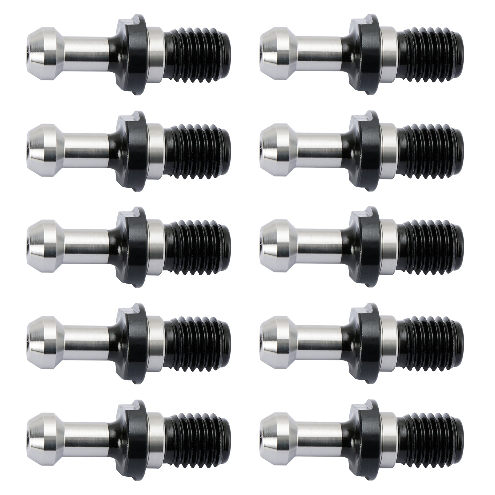 10Pcs CAT40 45掳 0.589" Degree Pull Stud Retention Knob Fits HAAS CAT CNC Silver