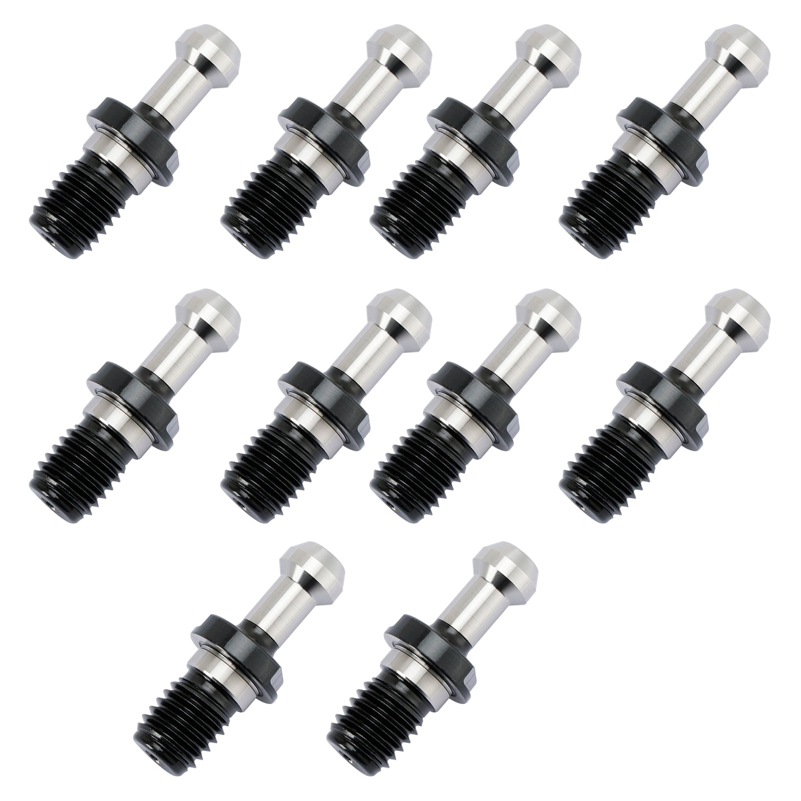 10Pcs CAT40 45掳 0.589" Degree Pull Stud Retention Knob Fits HAAS CAT CNC Silver
