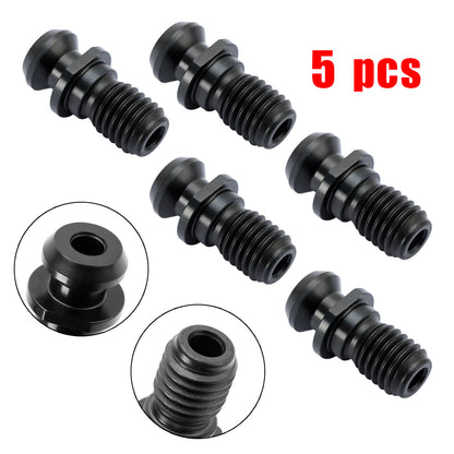 5 Pcs CAT40 45掳 0.740" Pull Stud Retention Knob Fits Mazak Fadal CNC Black