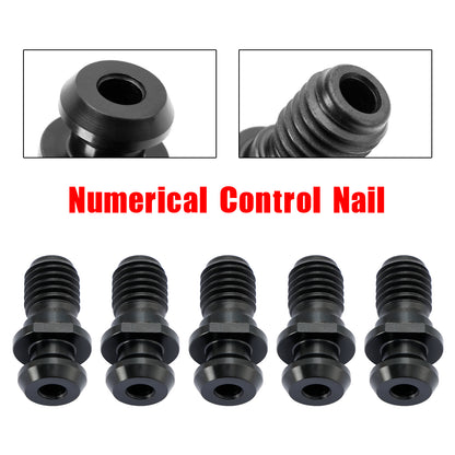 5 Pcs CAT40 45掳 0.740" Pull Stud Retention Knob Fits Mazak Fadal CNC Black