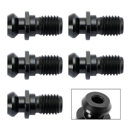 5 Pcs CAT40 45掳 0.740" Pull Stud Retention Knob Fits Mazak Fadal CNC Black