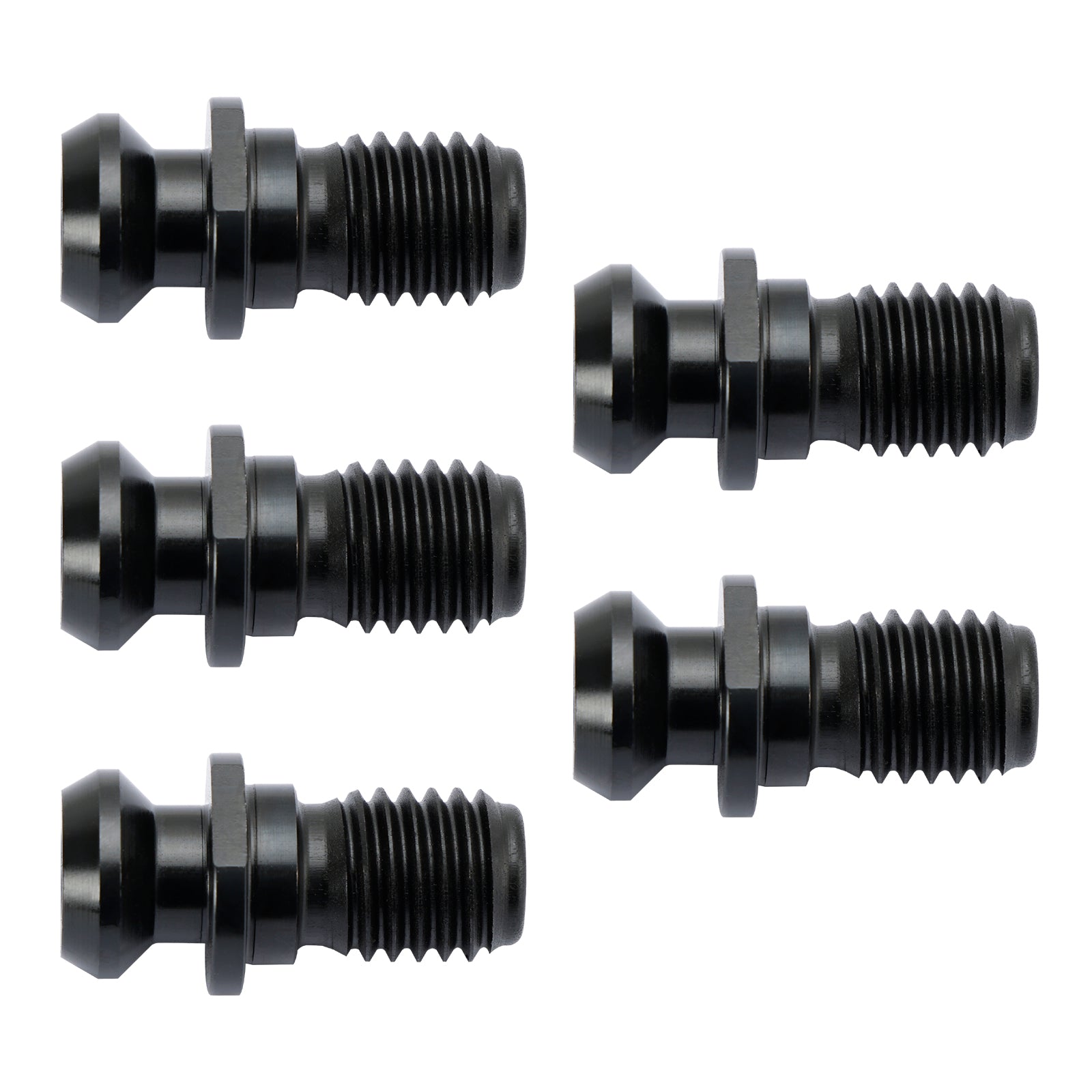 5 Pcs CAT40 45掳 0.740" Pull Stud Retention Knob Fits Mazak Fadal CNC Black