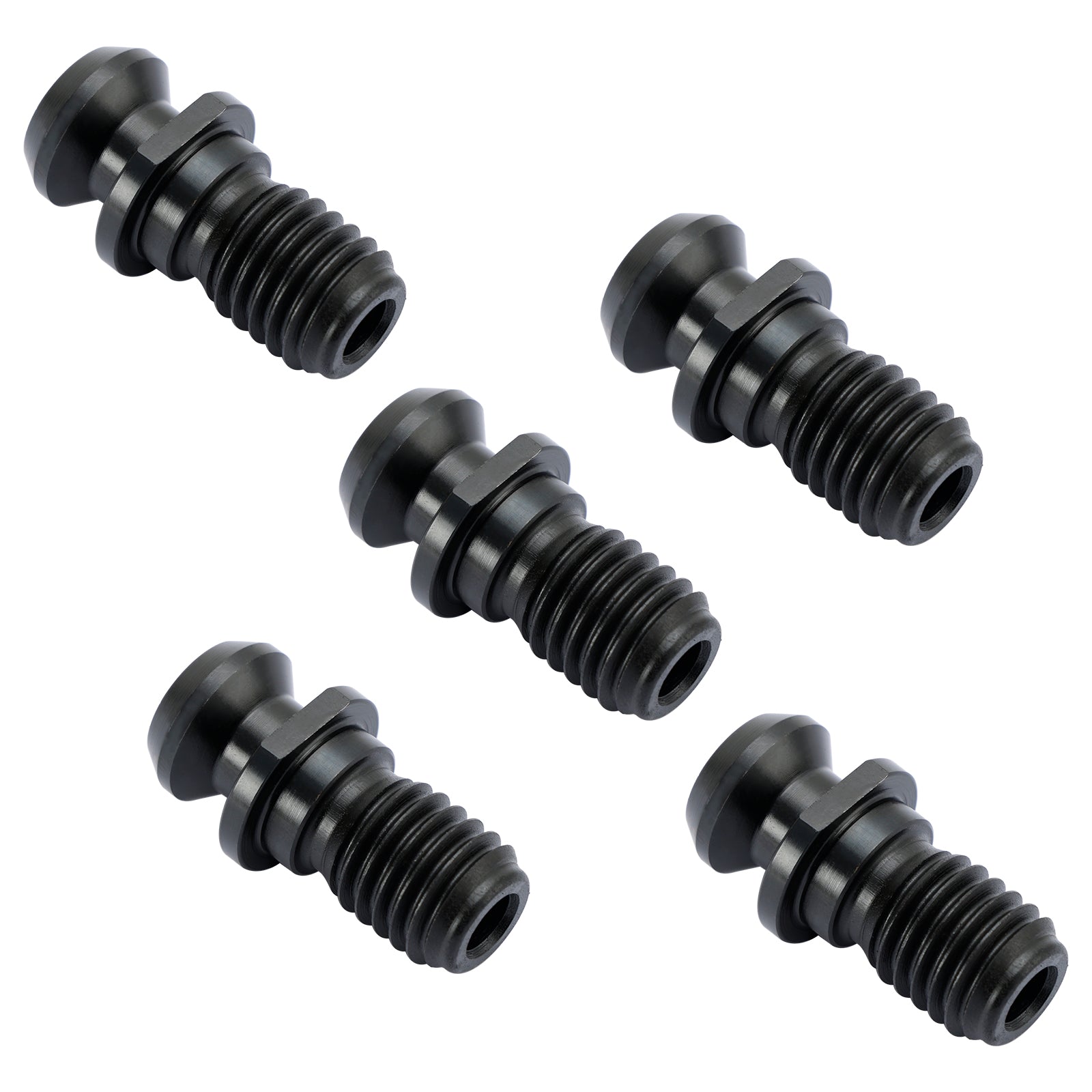 5 Pcs CAT40 45掳 0.740" Pull Stud Retention Knob Fits Mazak Fadal CNC Black
