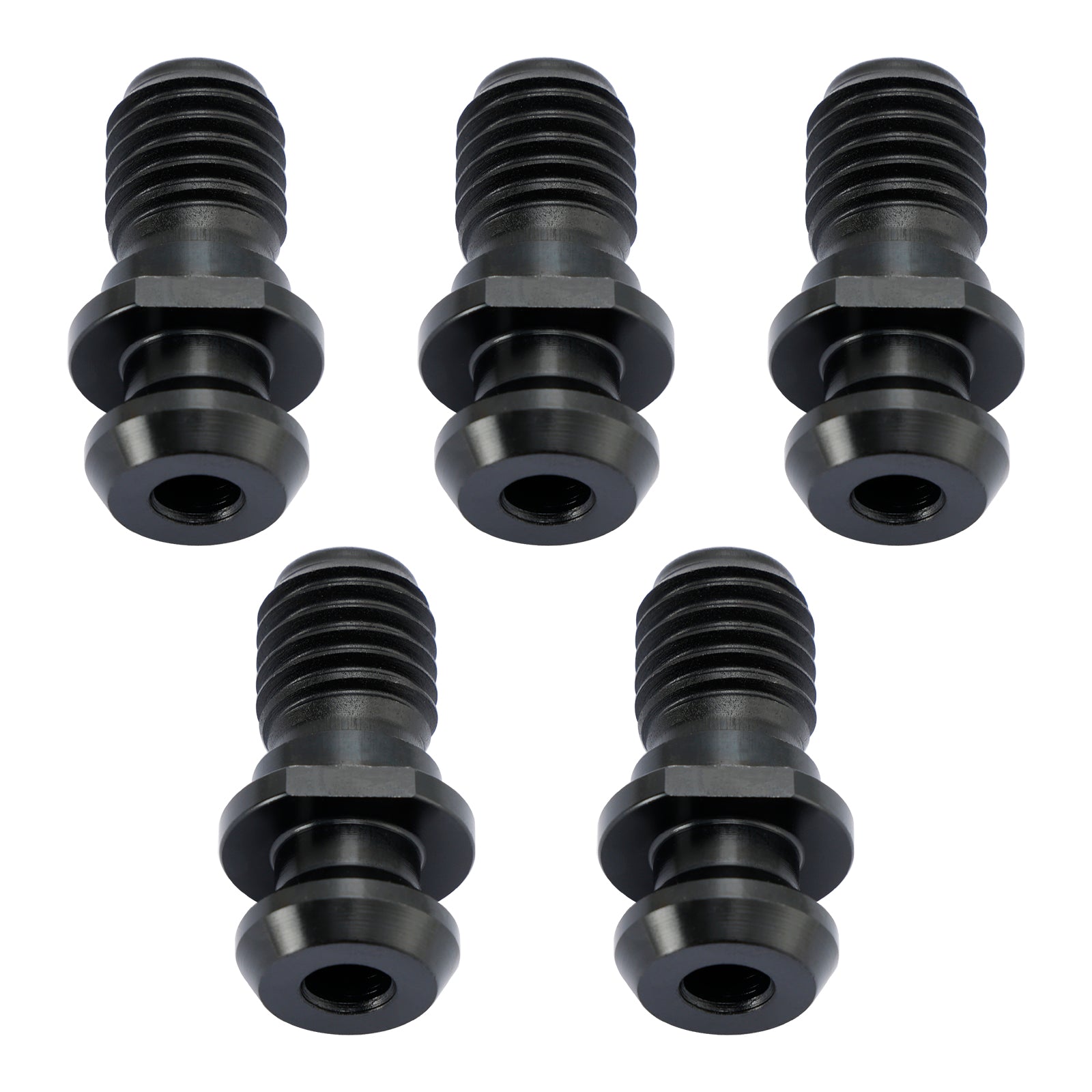 5 Pcs CAT40 45掳 0.740" Pull Stud Retention Knob Fits Mazak Fadal CNC Black