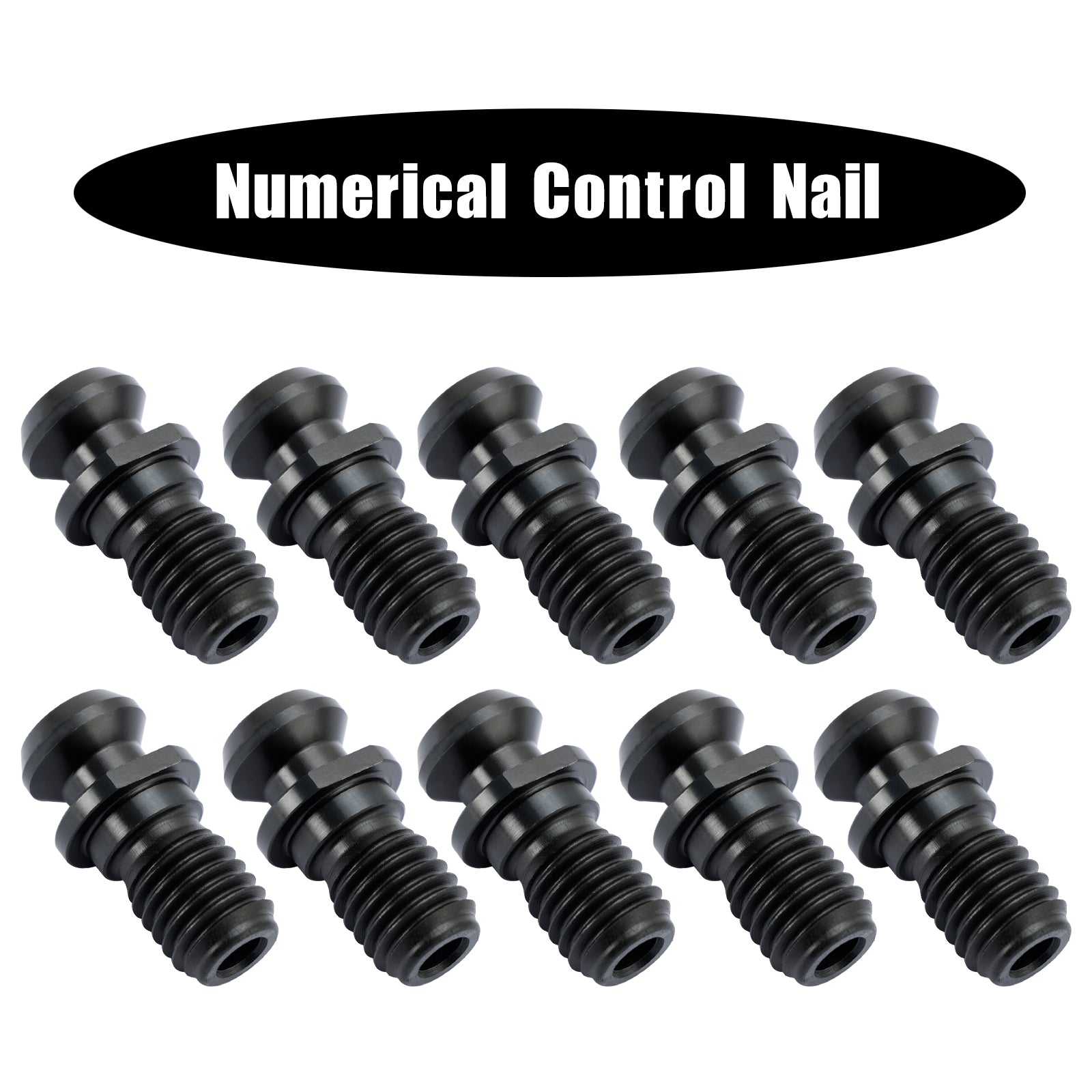 10Pcs CAT40 45掳 0.740" Coolant Pull Stud Retention Knob For Mazak Fadal Black