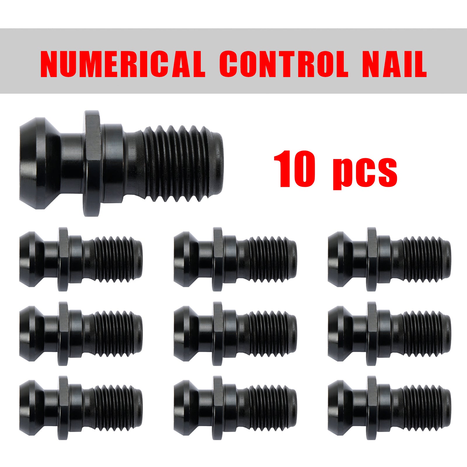 10Pcs CAT40 45掳 0.740" Coolant Pull Stud Retention Knob For Mazak Fadal Black