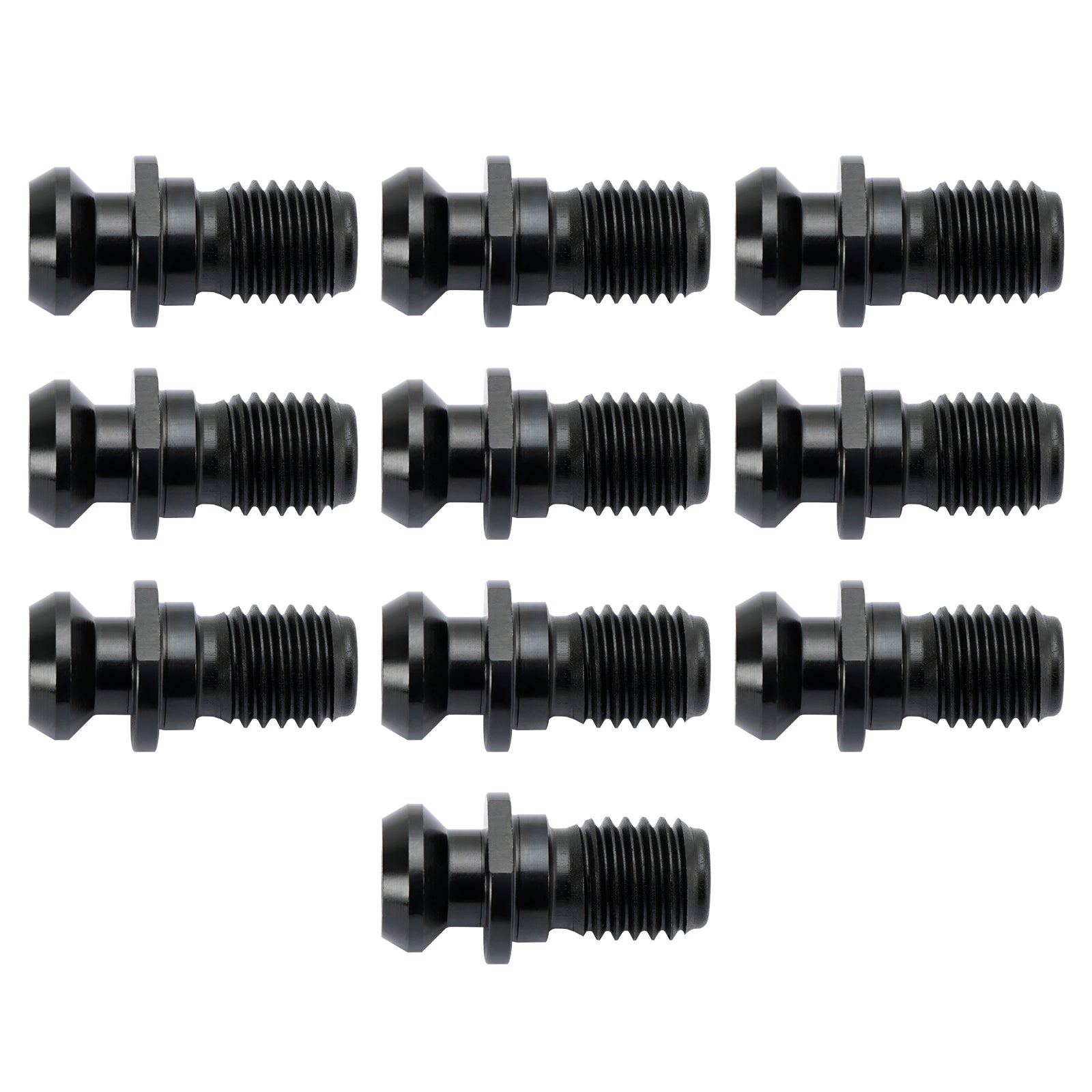 10Pcs CAT40 45掳 0.740" Coolant Pull Stud Retention Knob For Mazak Fadal Black