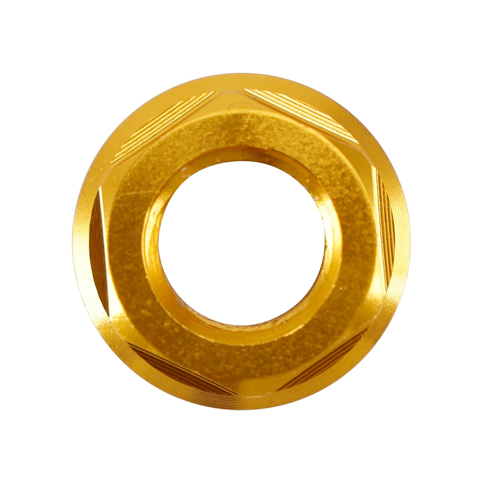 6 Pack Aluminum Rear Sprocket Flange Nuts M10X1.5mm Gold For Motorcycle Bike