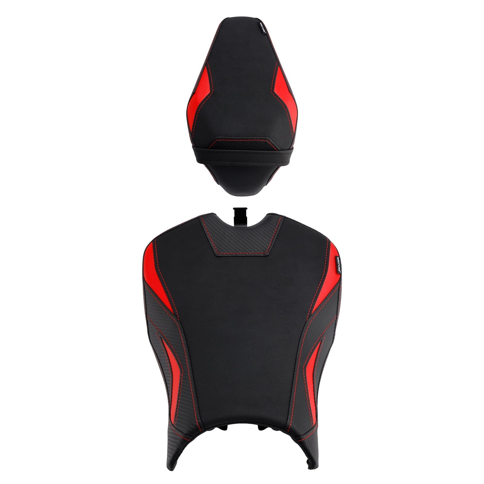 2025- For Kawasaki Z900 Zr900-F Front&Rear Raider Passenger Cushion Kit Red1