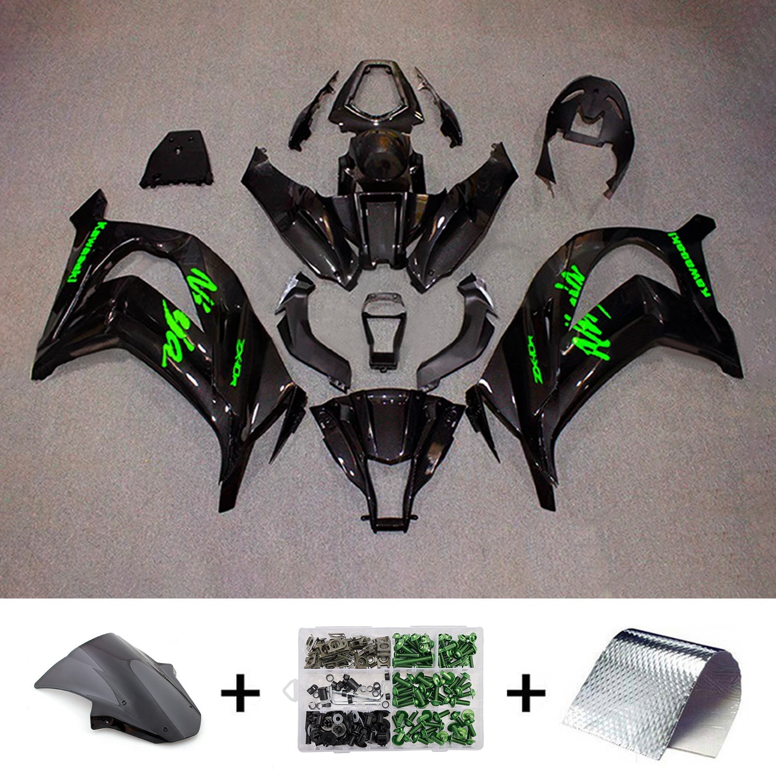 Injection Fairing Kit Bodywork Plastic ABS fit For Kawasaki ZX10R 2011-2015