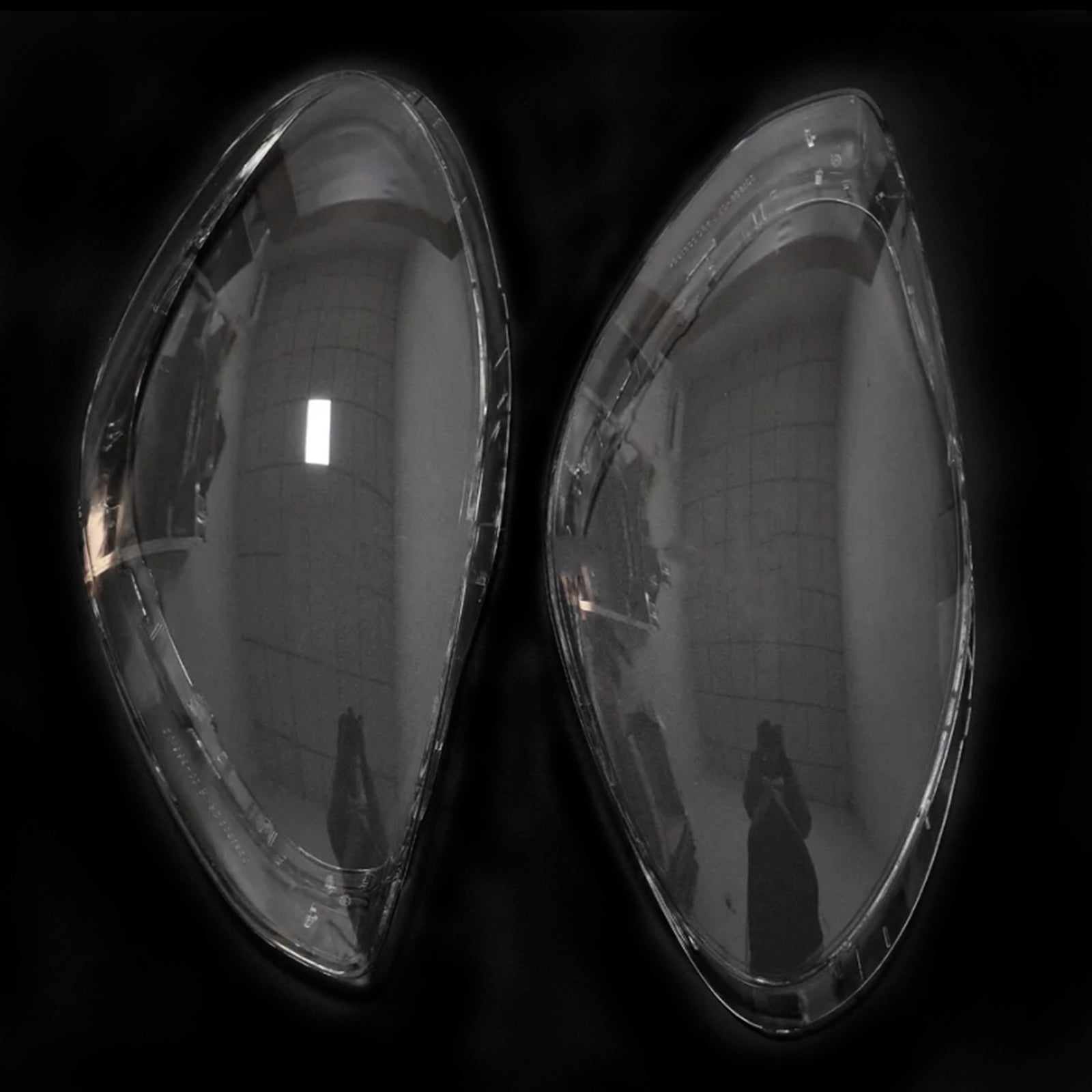 2017-2020 Porsche Panamera 2Pcs Front Headlight Lens Cover Shell Clear