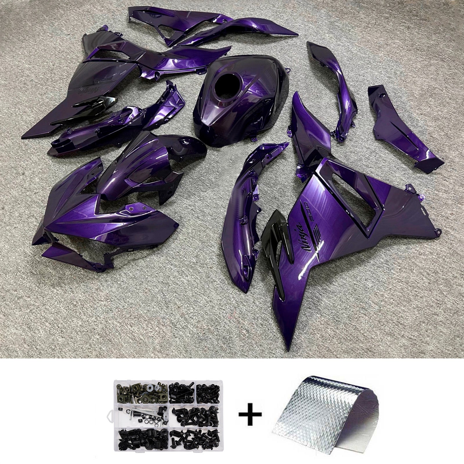 Injection Fairing Kit Bodywork ABS fit For Kawasaki Ninja 500 2024-2025