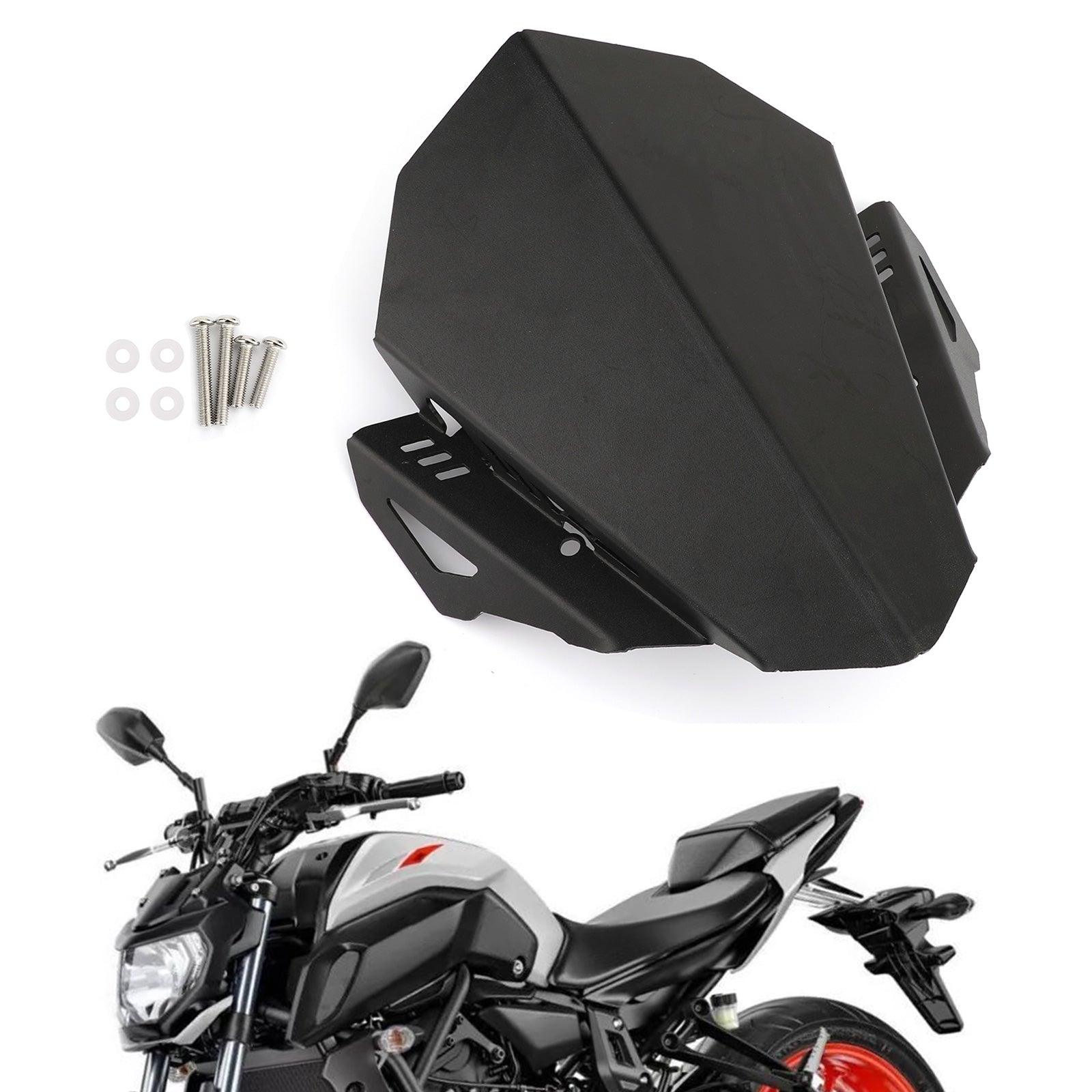 2018 2019 Yamaha MT-07 Aluminum Windshield Windscreen MT07 CNC Deflector