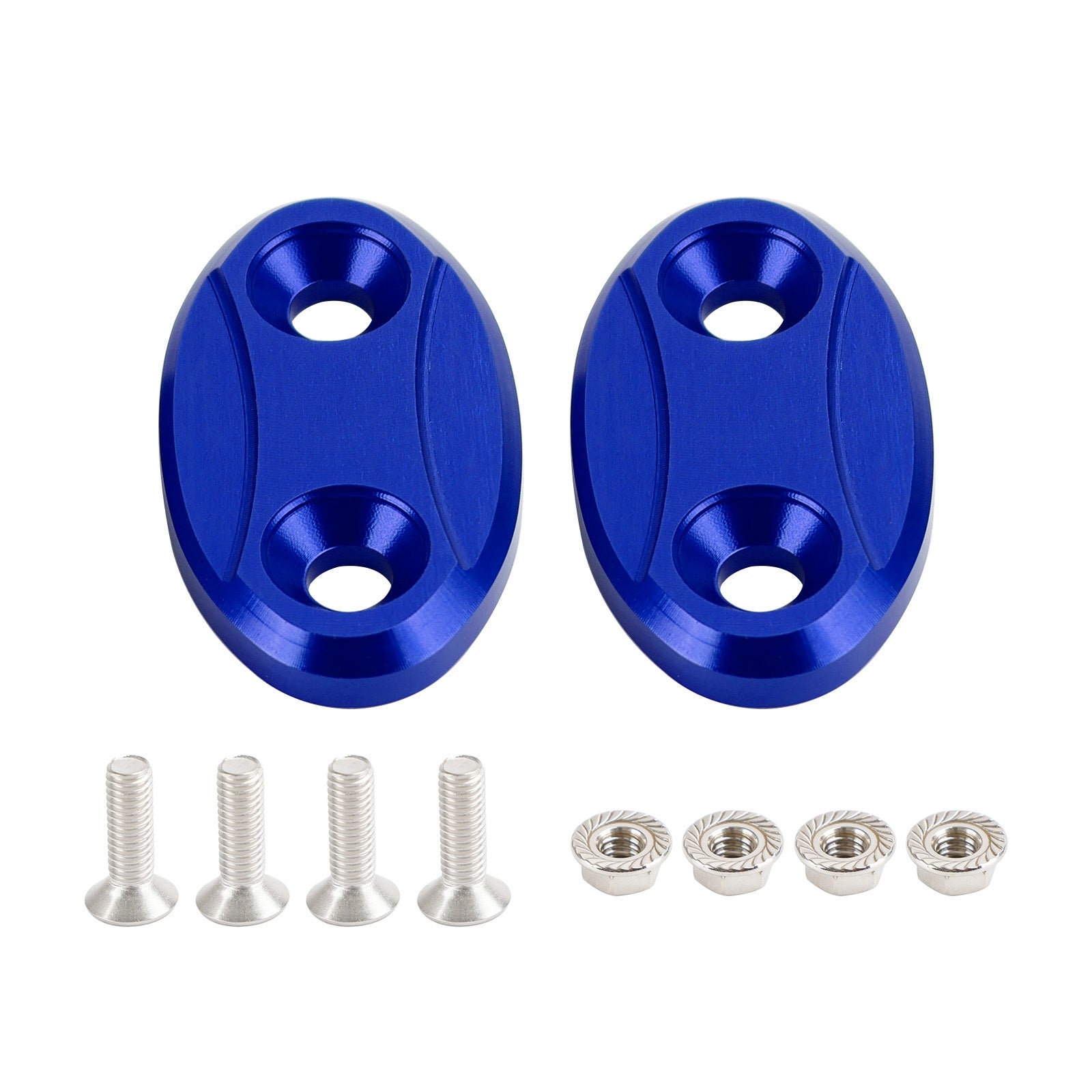 ALU mirror delete blanking block off plates fits Yamaha YZF-R1 of the years 2007-2014
