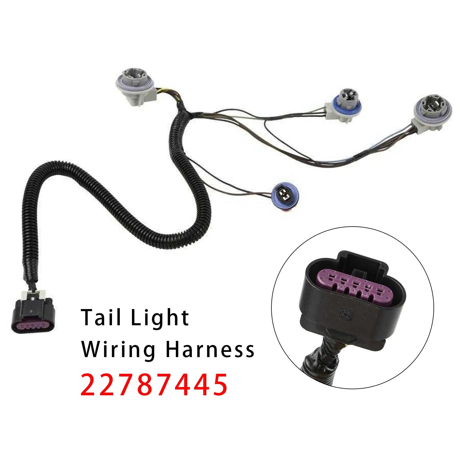 Rear Tail Light Wiring Harness 22787445 For Chevy GMC 2007-2014