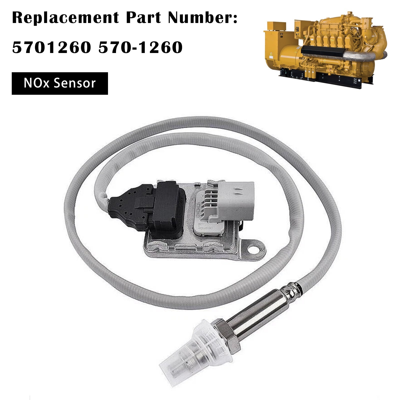 Nitrogen Oxide Nox Sensor 570-1260 5701260 Fits For CaterPillar 6 pins