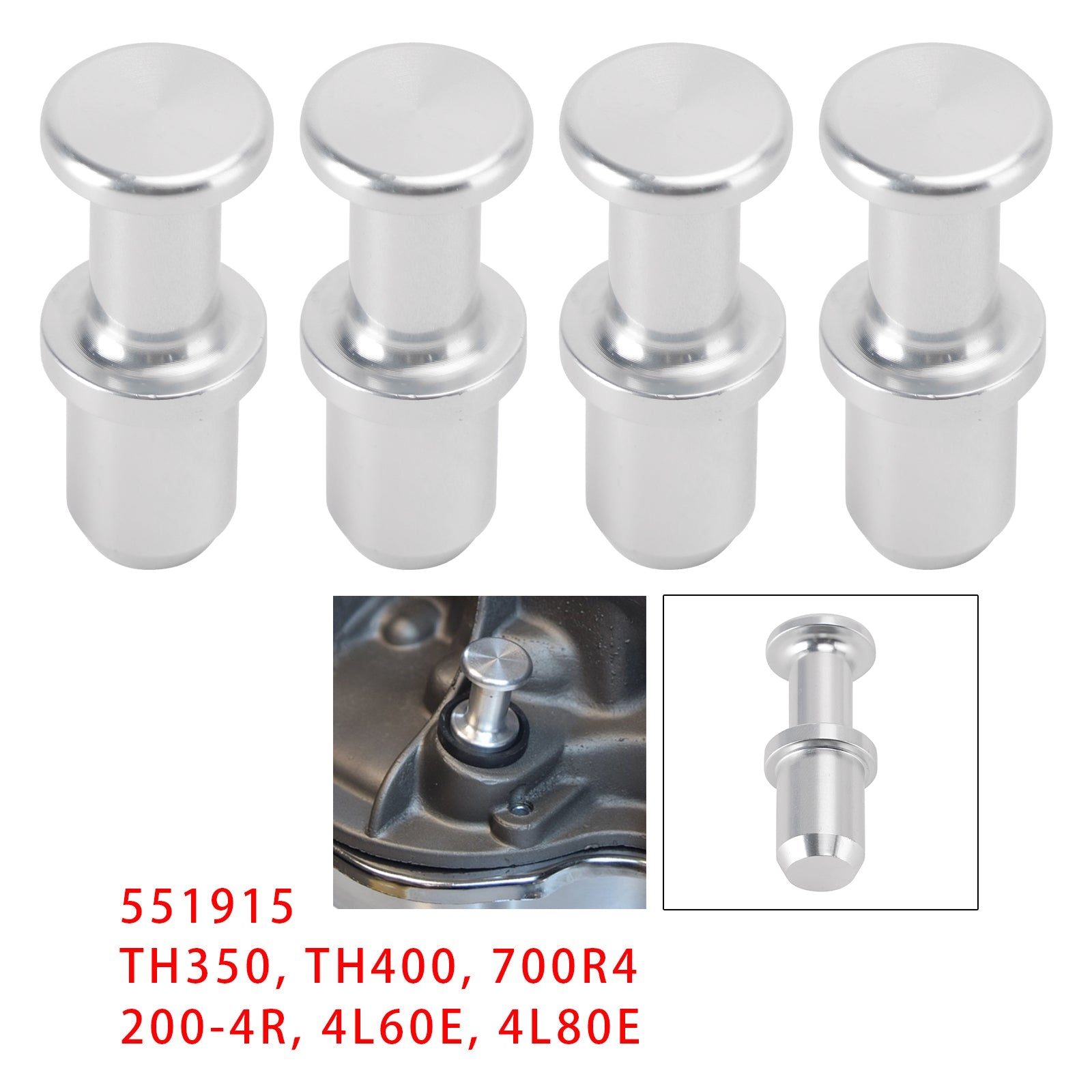 4 Pack 551915 Dipstick Tube Plug Seal For GM TH350 TH400 700R4 4L60E 4L80E