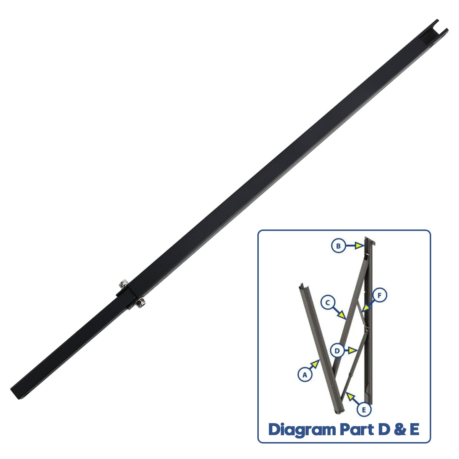 675364 Pitch Arm Overall Length 33" for Lippert Solera 63" Overall Awning