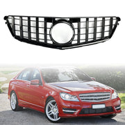 2008-2014 Mercedes-Benz W204 C-Class (Excludes C63) GT Style Front Bumper Grille Grill Generic