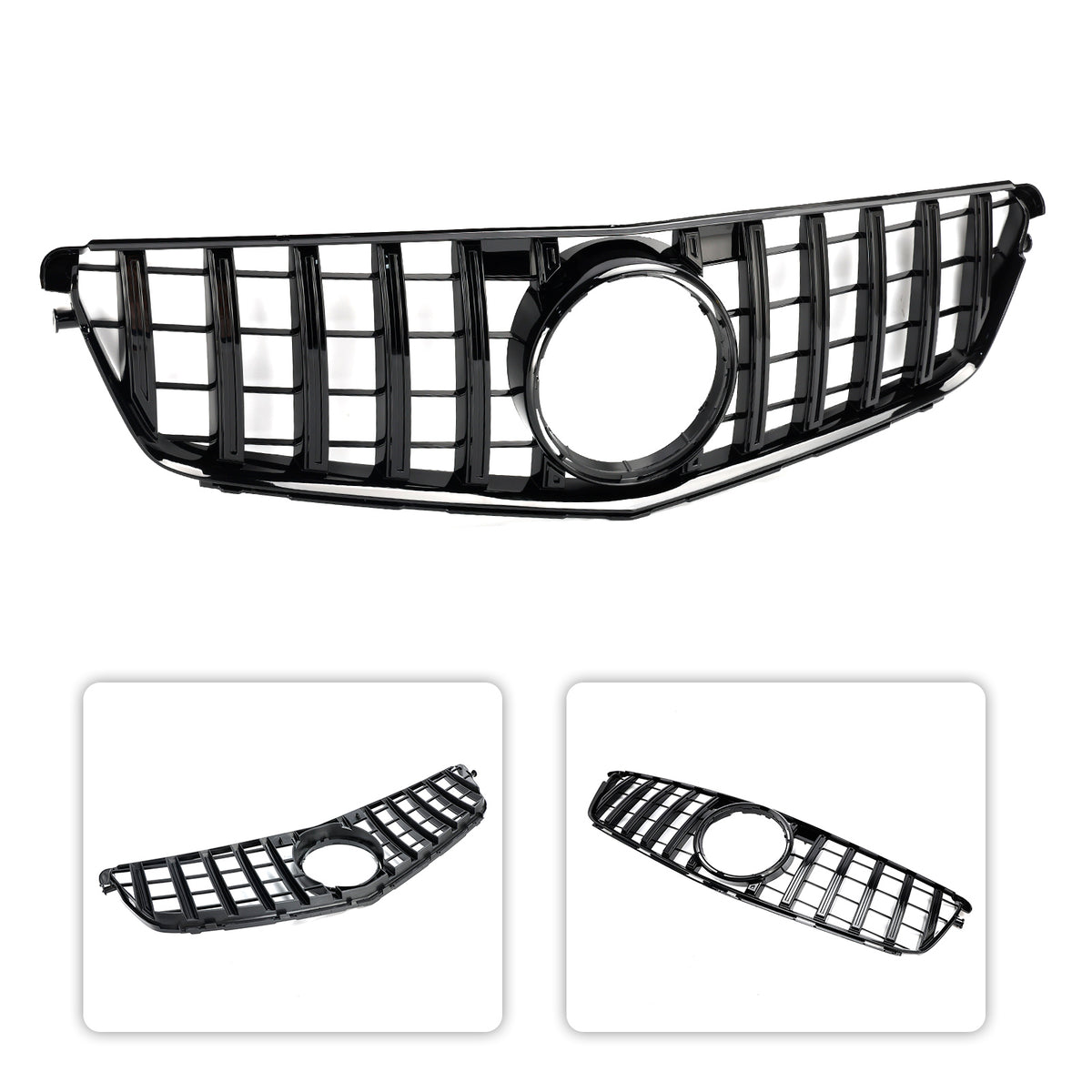 2008-2014 Mercedes-Benz W204 C-Class (Excludes C63) GT Style Front Bumper Grille Grill Generic