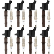 2008-2010 Ford Explorer V8 4.6L 8pcs Ignition Coils +Spark Plugs DG521 SP509 0B244206 8L3E-12A366-AA