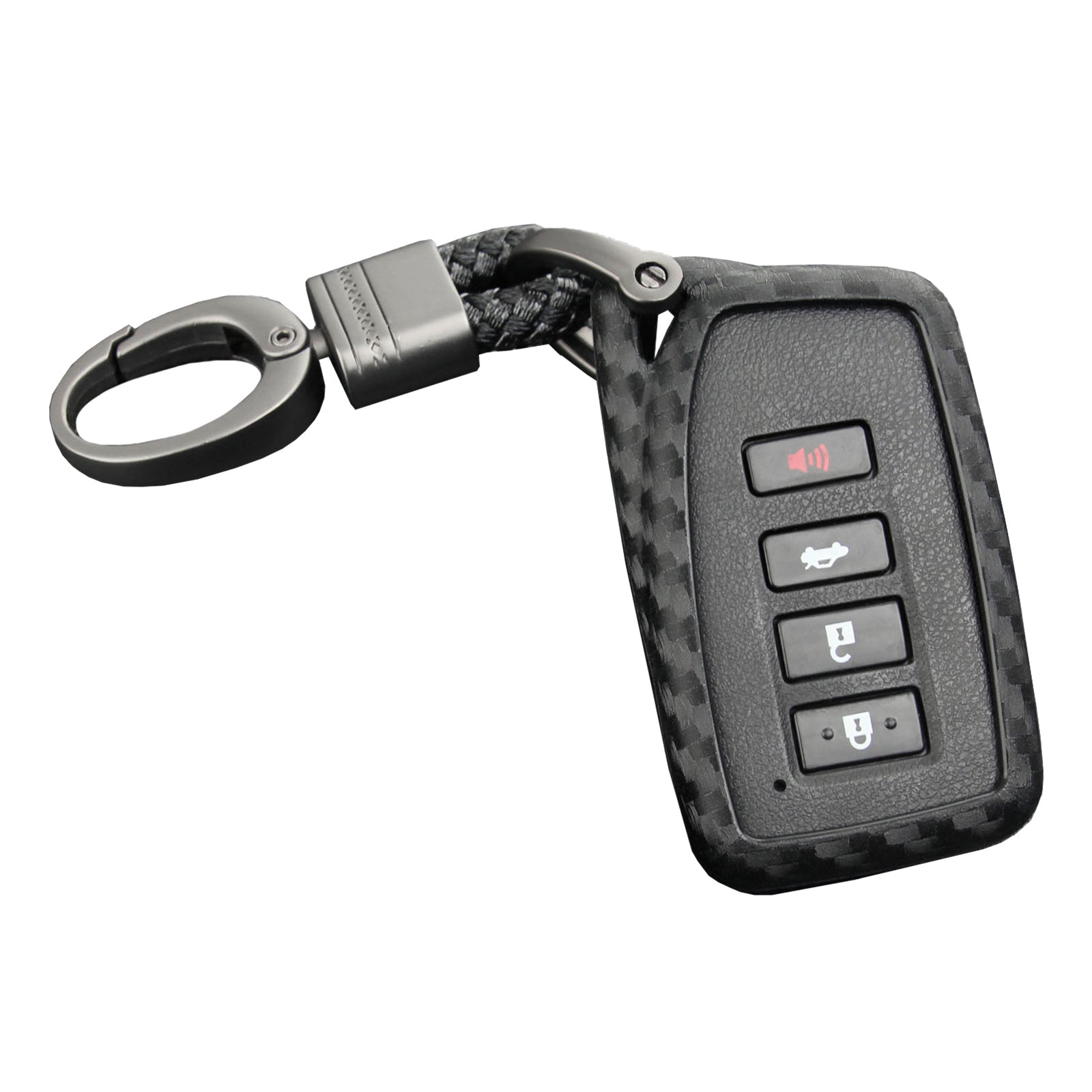 Leather Silicone Car Key Case Cover With Buckle For Lexus