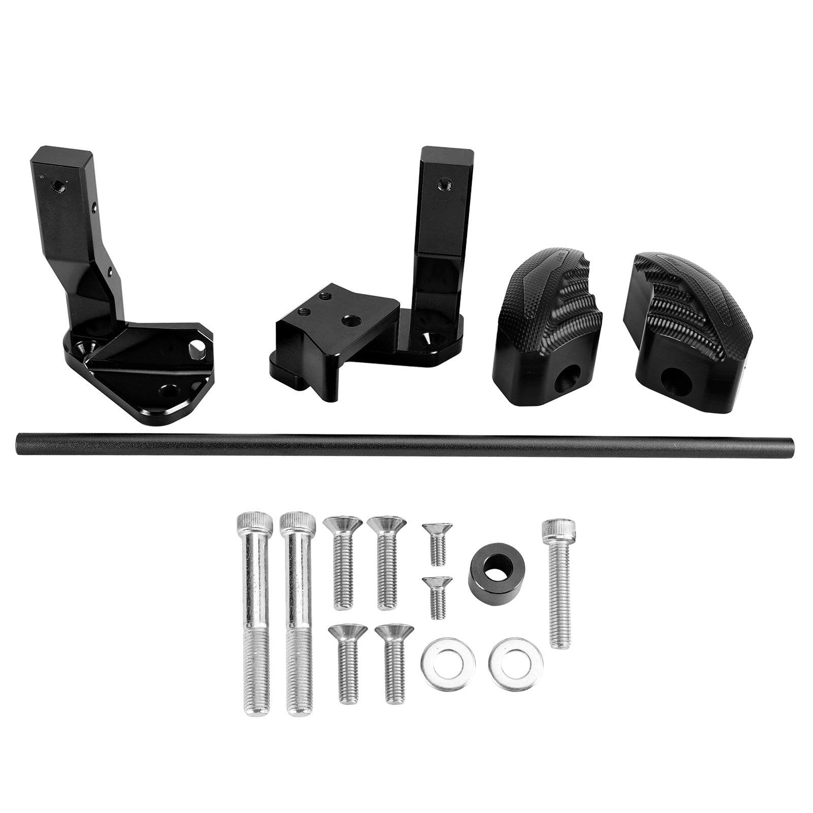 Protector Engine Crash Bunds Pads Slider For Suzuki Gsxr1300 Hayabusa 21-23 Silver