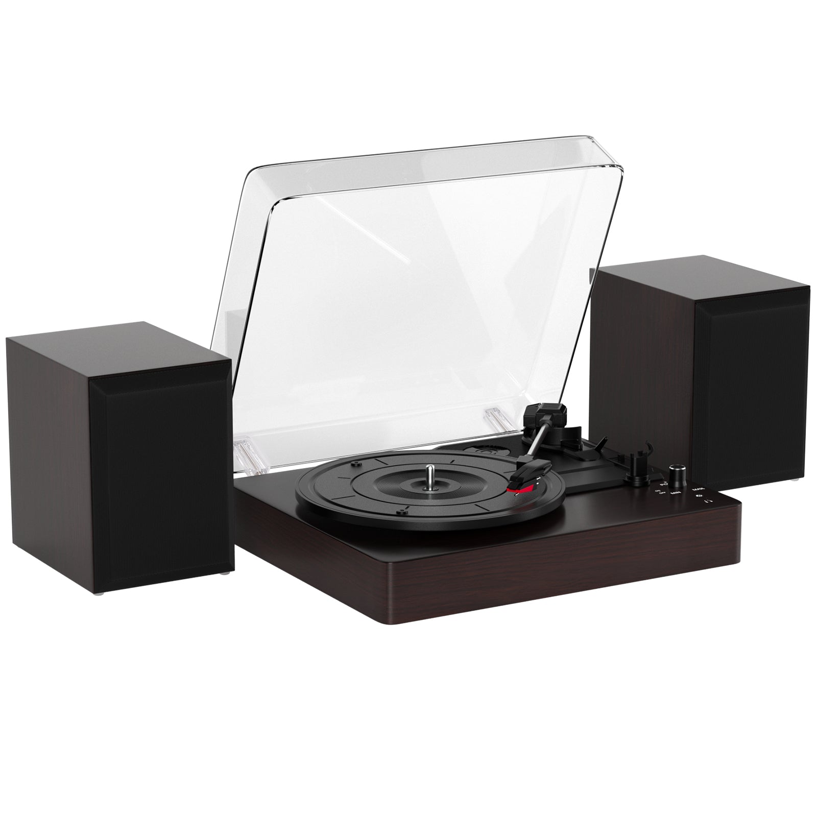 3-Speed Split Bluetooth Vinyl Record Player Retro Speaker Ornaments Living Room