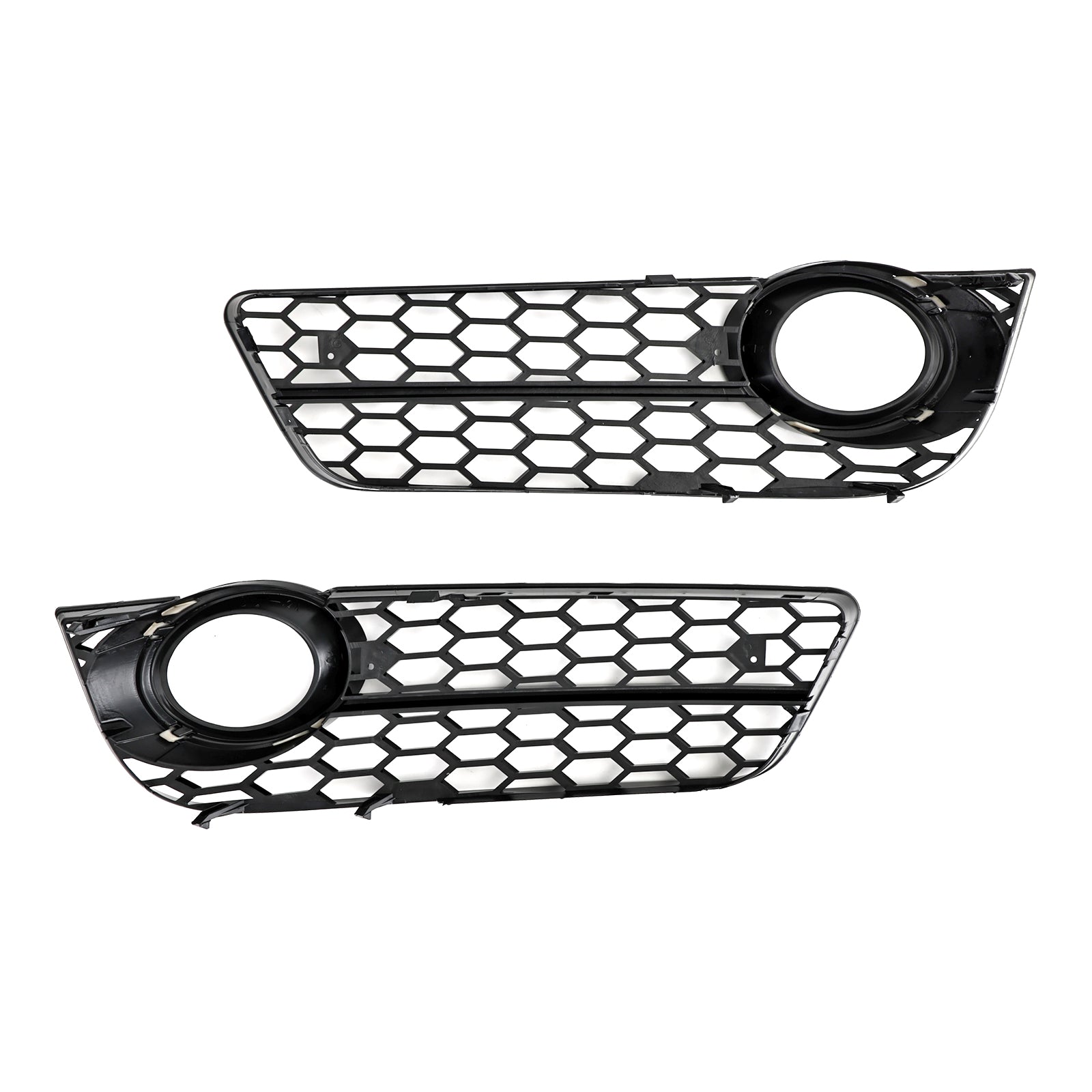 2007-2011 Audi A5 Pair Honeycomb Front Fog Lamp Cover Grille Grill 1522024