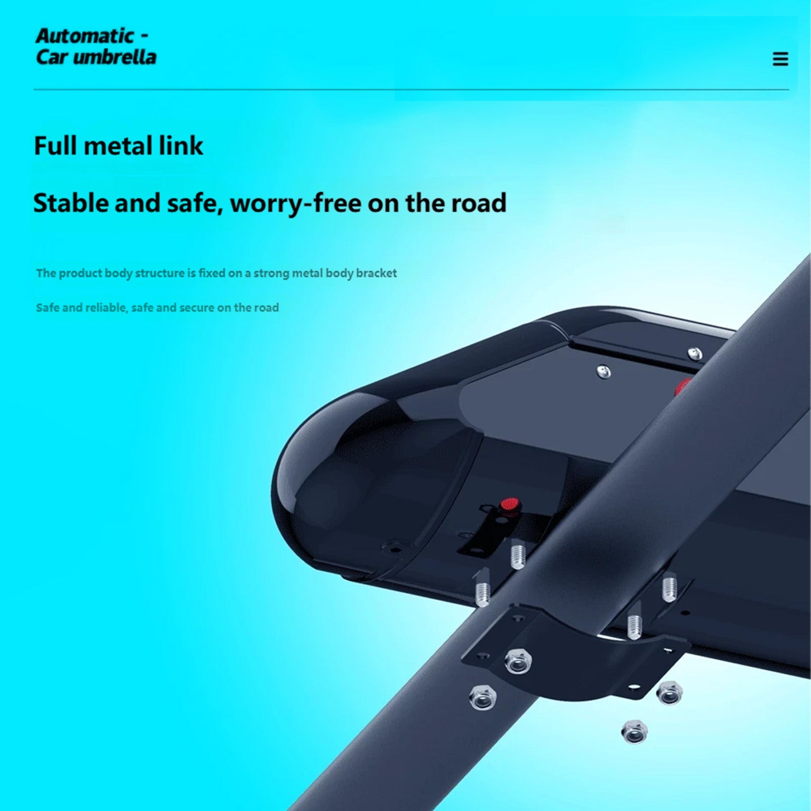 Car Roof Window Sunshade UV Proof Waterproof Automatic Outdoor Parking Umbrella
