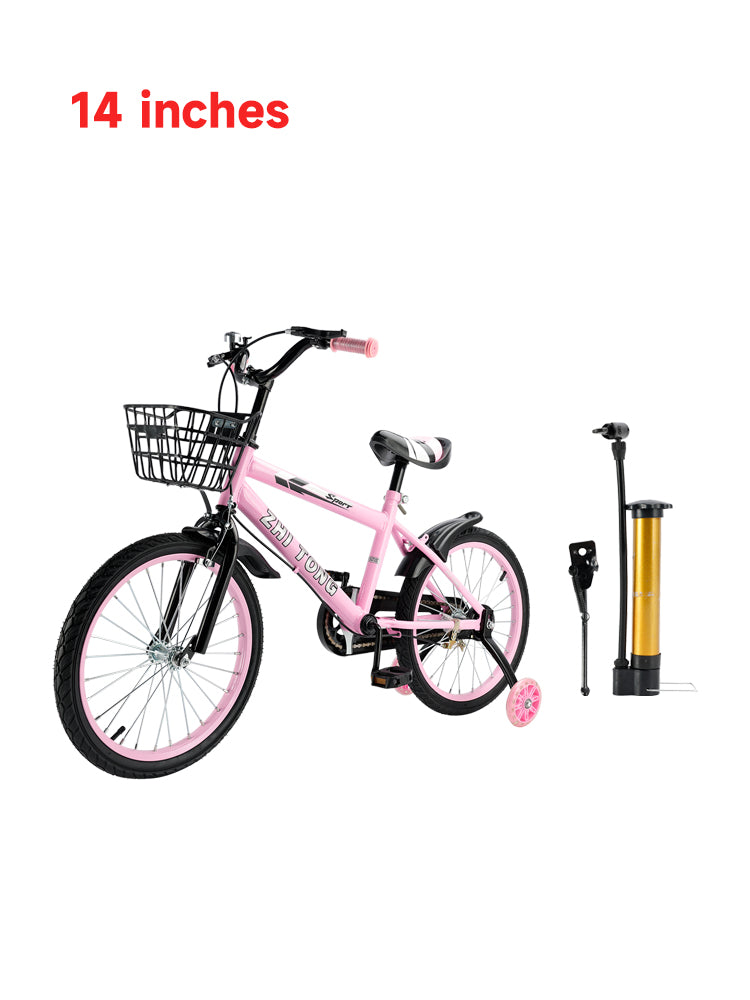 14 inches Kid's Bike Child Bicycle Adjustable Seat with auxiliary wheels