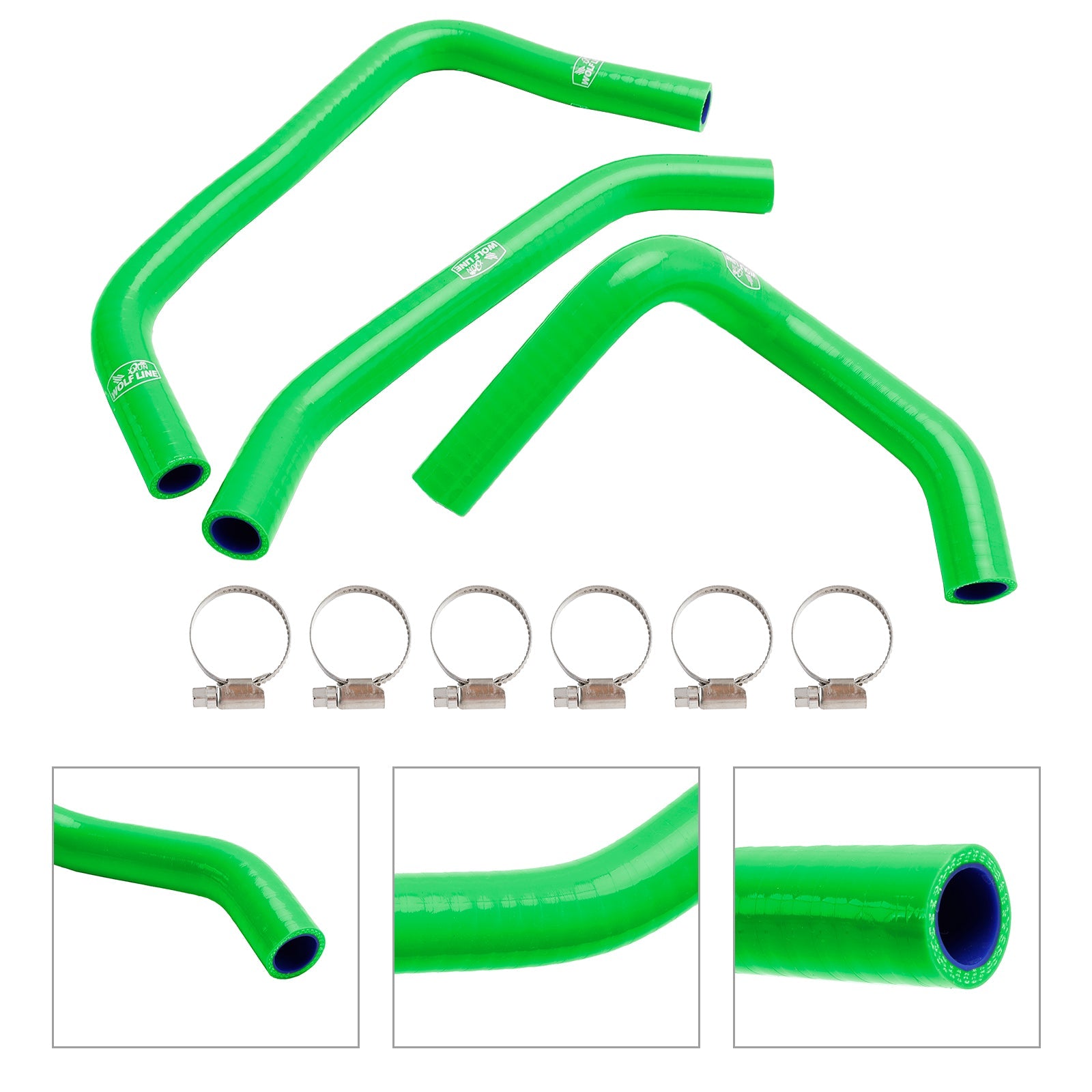2023-2024 Kawasaki ZX4R ZX-4RR Silicone Radiator coolant Hose kit