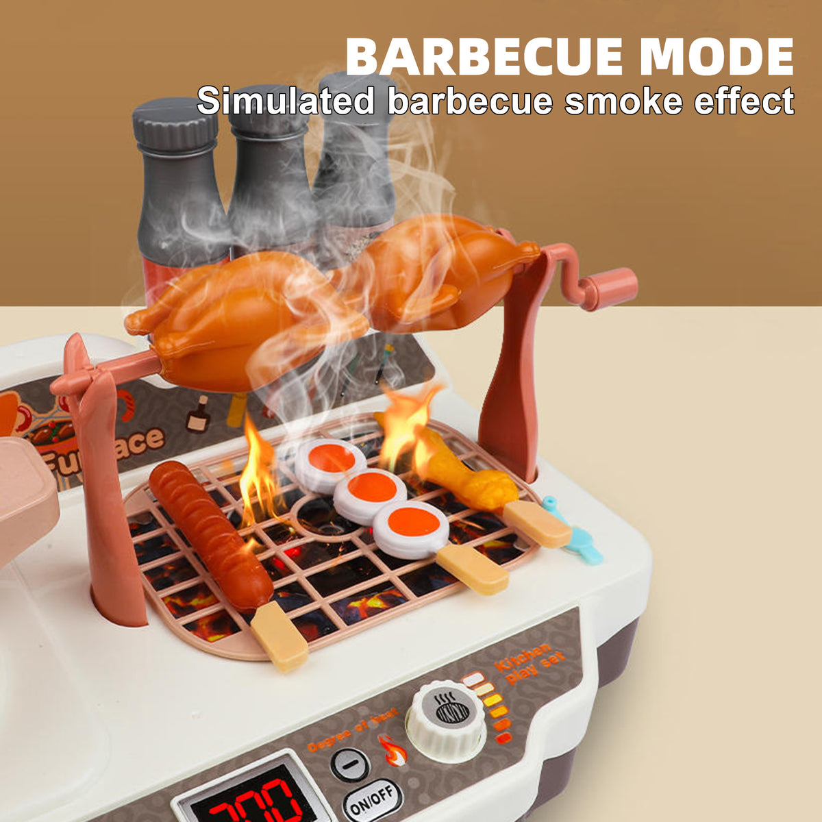 36Pcs BBQ Toy Simulation Skewers Hot Pot Food Toy For Boys And Girls Cooking Set