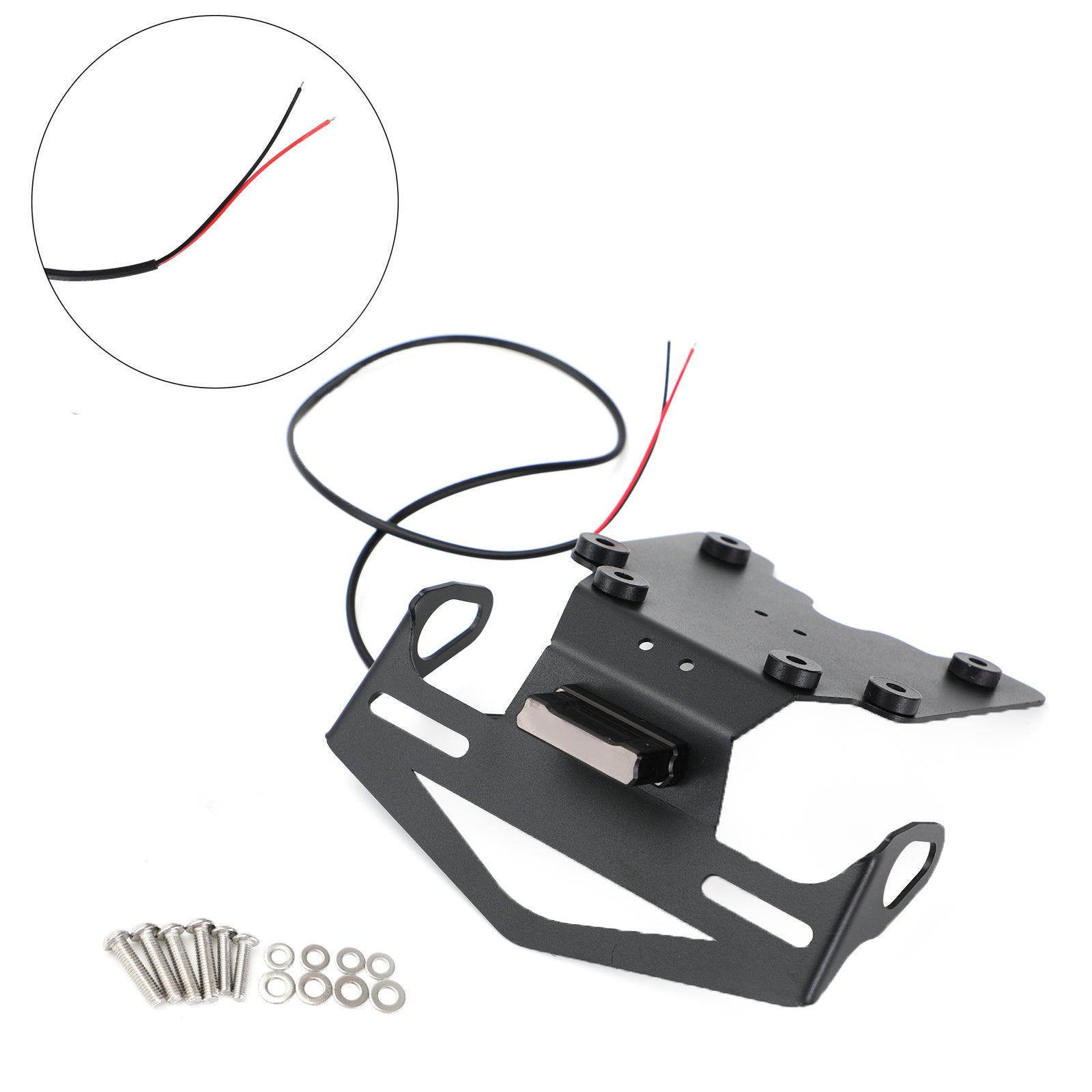 Areyourshop License Plate Holder Frame Bracket fit for Yamaha TENERE 700 / XTZ700 2019-2021