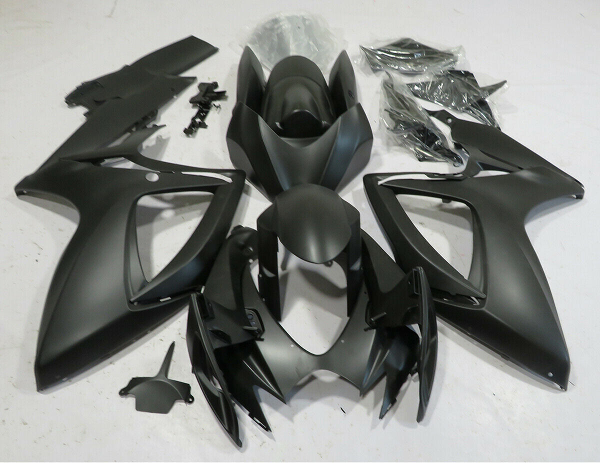 2006-2007 Suzuki GSXR 600/750 Fairing Matt Black Kit