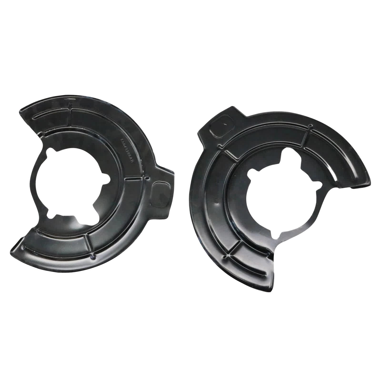Left & Right Brake Dust Shield 68043286AB Fit Jeep Wrangler JK 2007-2018 Black
