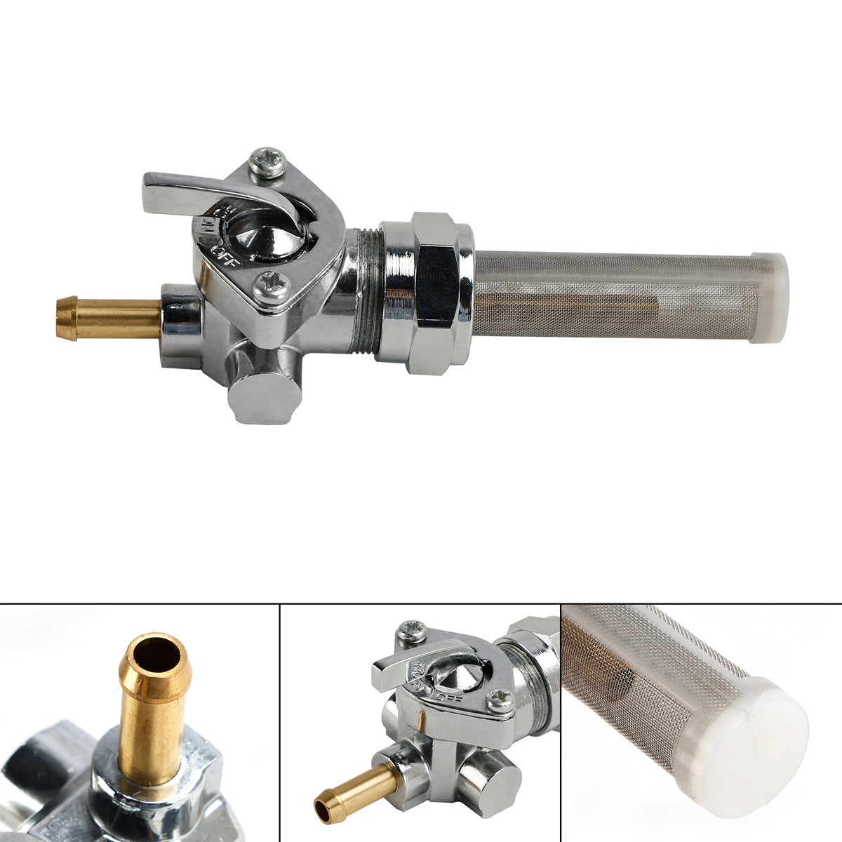 Gas Tank Fuel Cock Valve Petcock fit for 62166-81 FLH FXE 75-80 FLHS FXS 80-82
