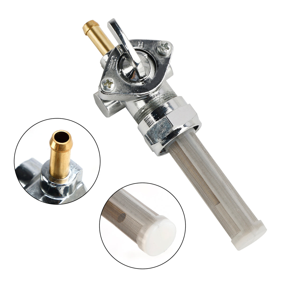 Gas Tank Fuel Cock Valve Petcock fit for 62166-81 FLH FXE 75-80 FLHS FXS 80-82